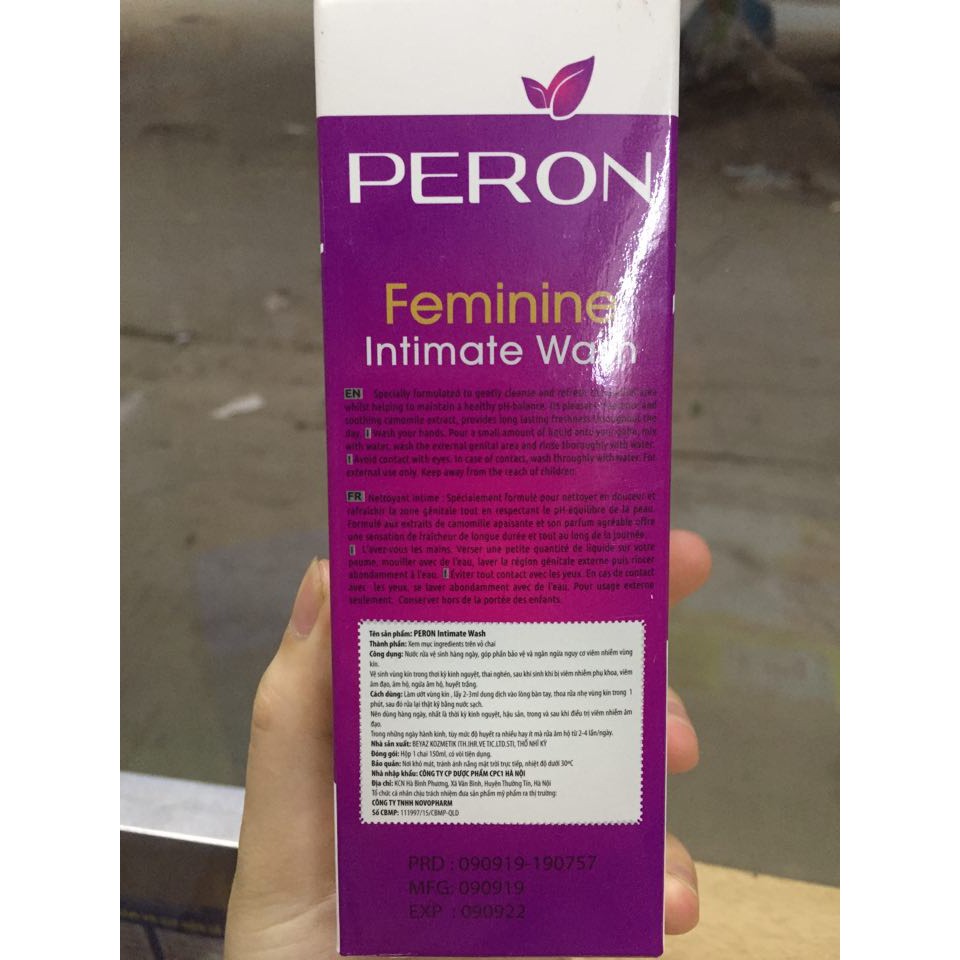 Dung dịch vệ sinh phụ nữ PERON 150ml (nhập khẩu Thổ Nhĩ Kỳ)