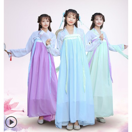 Bộ đồ cổ trang, Hán phục cực đẹp TẶNG TRÂM CÀI, STICK HOA VĂN DÁN TRÁN có ảnh hàng thật (cuối)