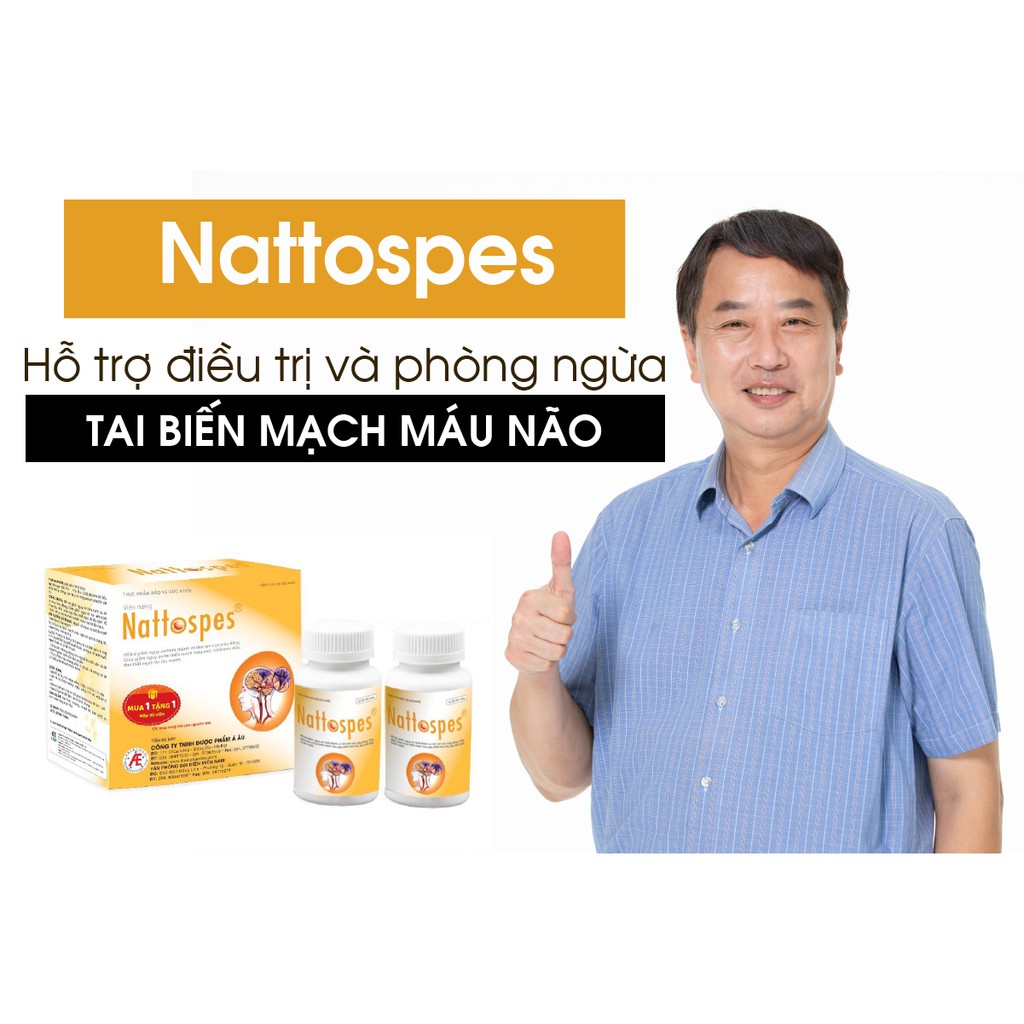 ✅ NATTOSPES - HỘP LỚN (2 LỌ, 180 viên) - MUA 1 TẶNG 1