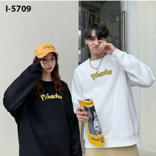 Áo đôi thu đông Pikachu, vải nỉ đẹp nhất