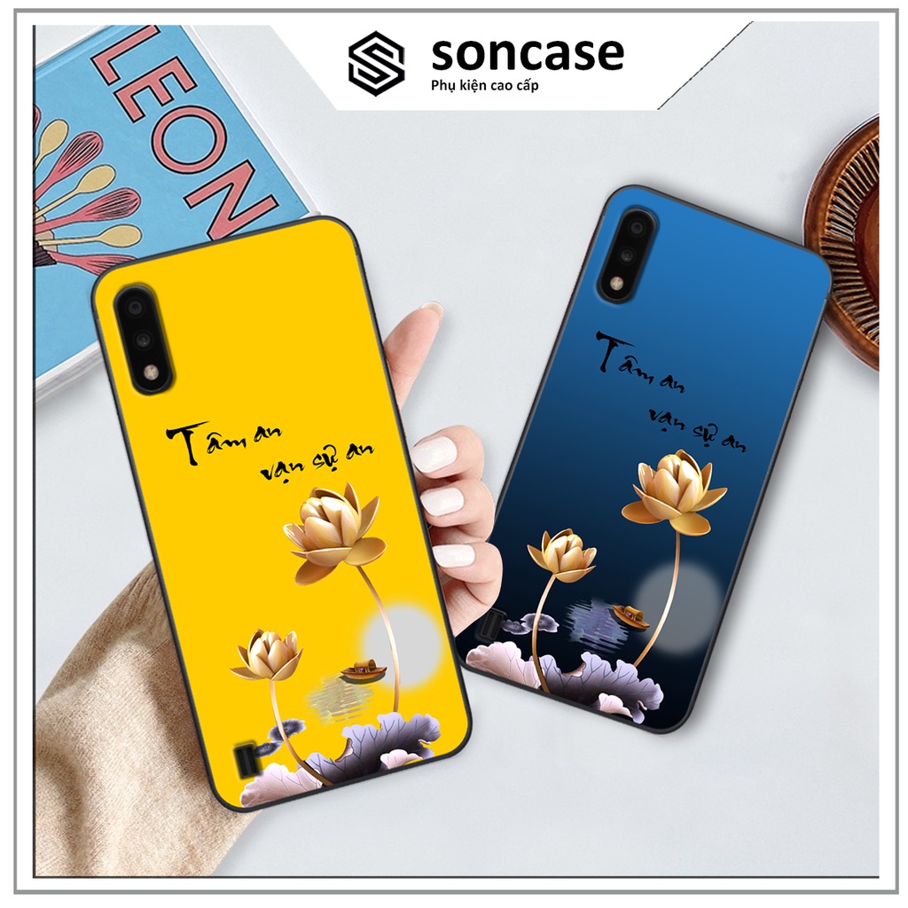 Ốp Samsung A01 / A02 in hình màu Tâm An Vạn Sự An, ốp lưng cao cấp chất lượng
