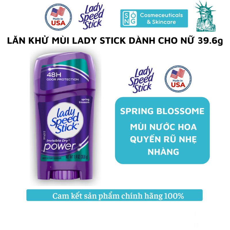 [AUTH] Sáp Khử Mùi Và Khô Thoáng Dành Cho Nữ Lady Speed Stick Mỹ 39.6g