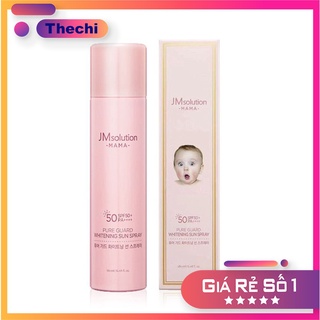 Xịt chống nắng jm solution mama pure guard whitening sun spray spf50+ pa++++ 180ml