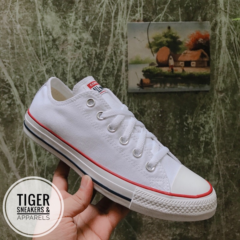 Tiger Sneakers - Giày Converse Classic Low White chính hãng cổ thấp màu trắng - M7652C (CÓ TEM SIZE)