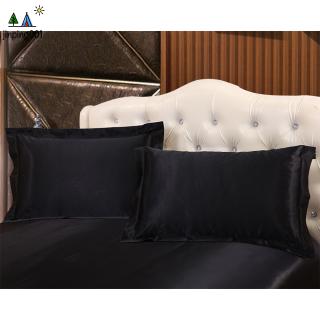 3Pcs/4Pcs Solid Color Imitated Silk Fabric Bedding Set Quilt Cover Pillowcase Bed Sheet