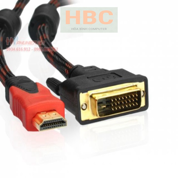 Dây cáp chuyển từ hdmi sang dvi 24+1 dài 1.5m