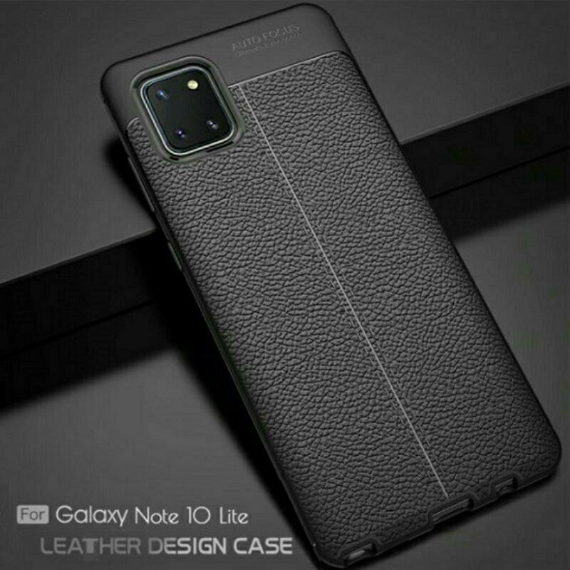 samsung note 10 lite _ ốp lưng vân da auto focus sang chảnh