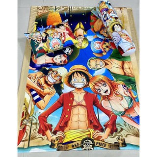 Combo gối nằm gối ôm và chăn One Piece