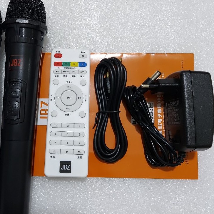 Loa kéo KARAOKE JBZ NE-106-Bass 1.6 tấc(16cm)CS-200W+1 Micro Không Dây+Remto+1 adapter sạc+dây tín hiệu tivi