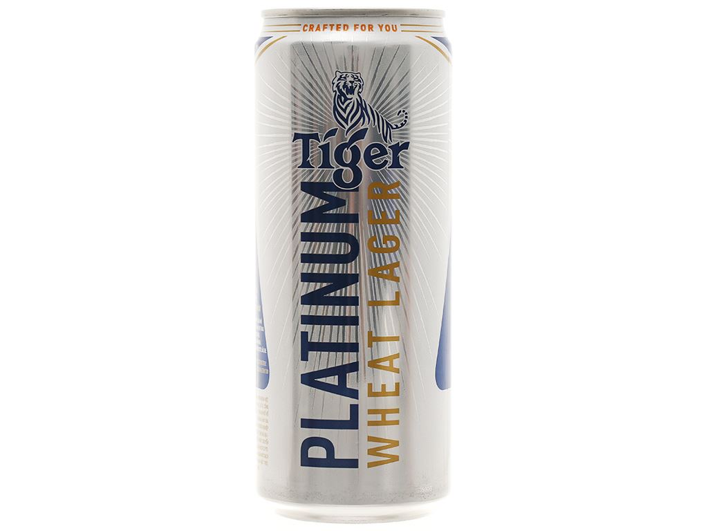 Thùng 24 lon bia lúa mì Tiger Platinum Wheat Lager 330ml/lon / Lốc 6 lon bia Tiger Platinum Wheat Lager 330ml