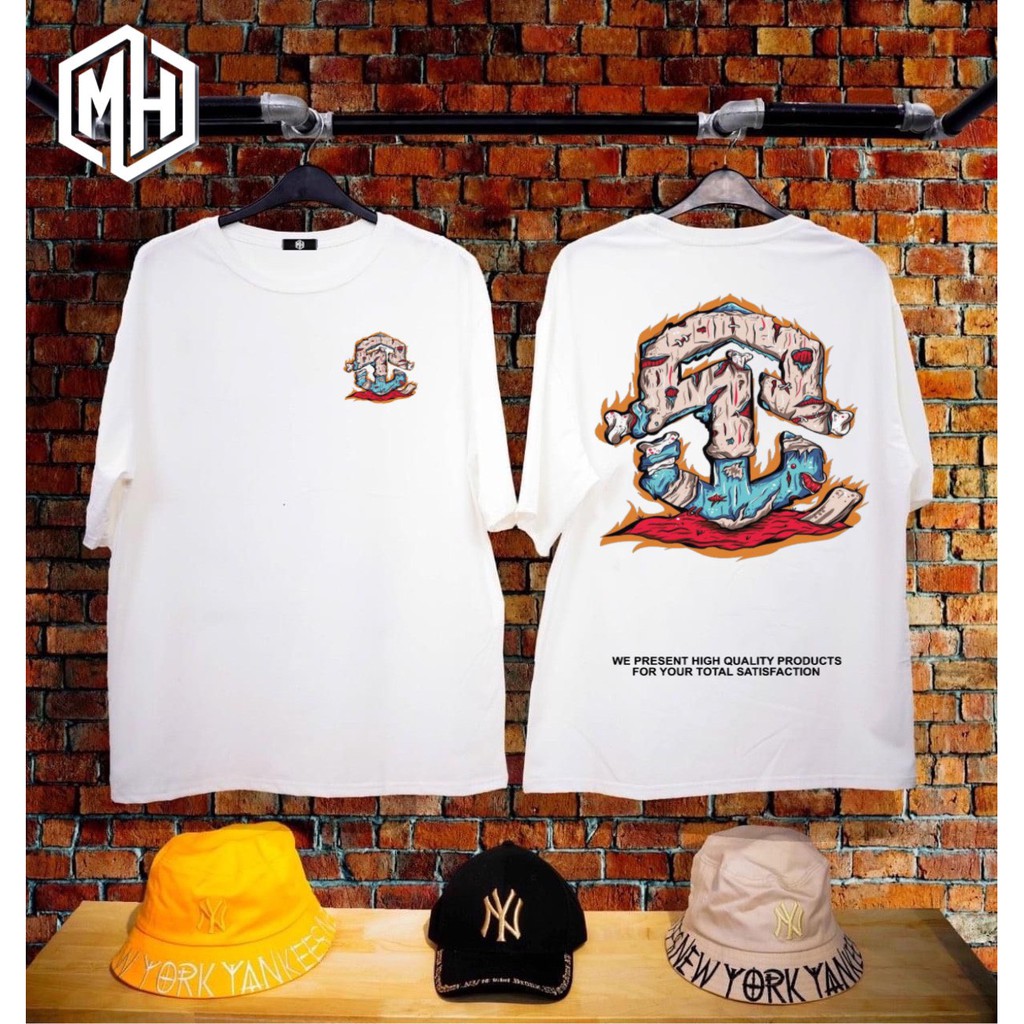 Áo thun cotton Unisex form rộng tay lỡ mẫu ANCHOR - MH Store