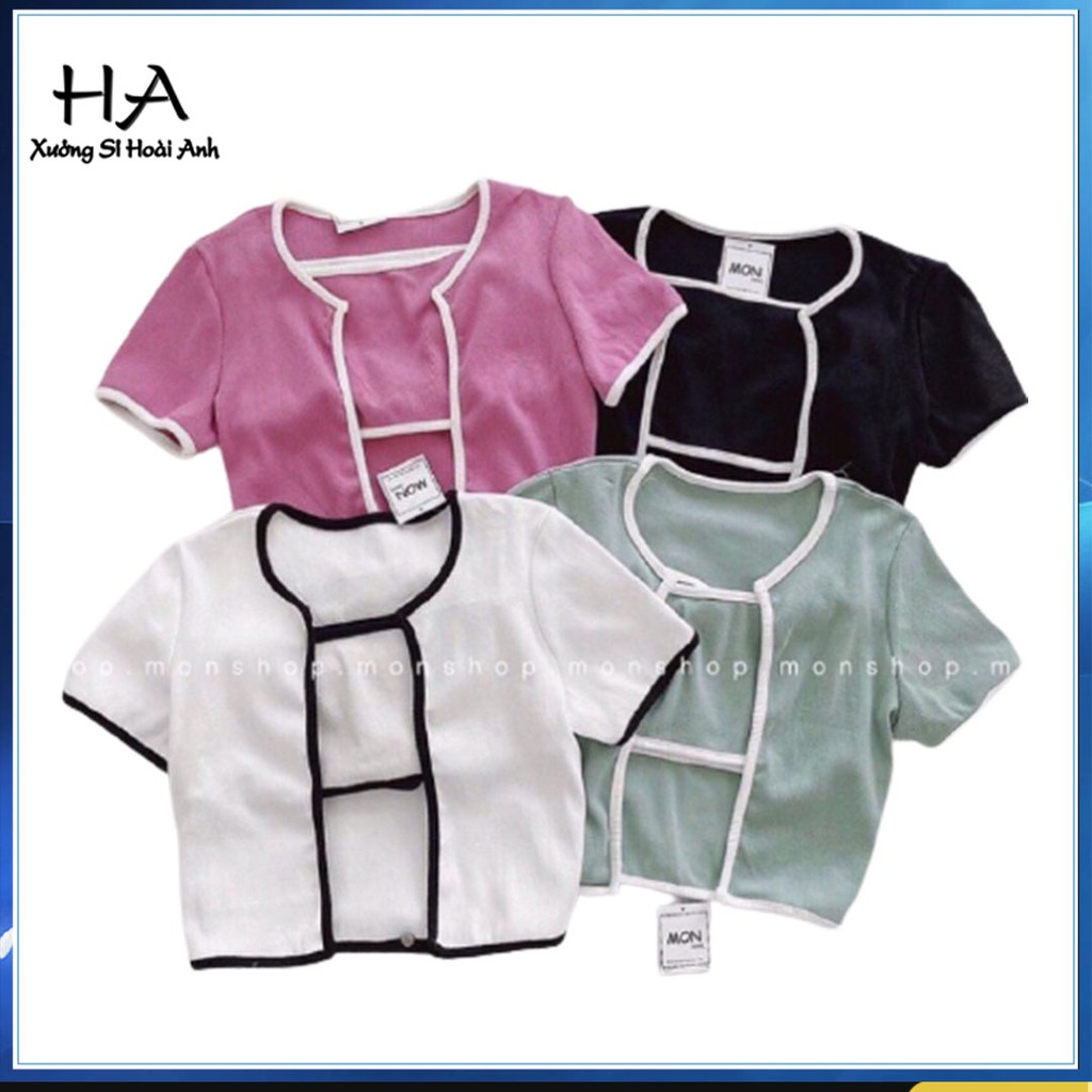 Sét Áo Ống Kèm Áo Khoác Siêu Xinh, Sét Áo Croptop Áo Ống Viền Màu