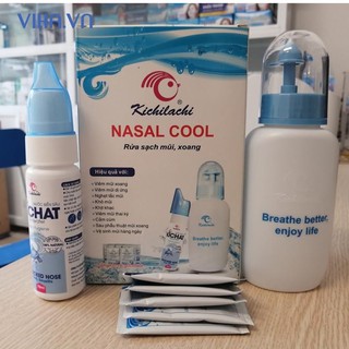 Bộ Rửa Mũi Sạch Sâu (Bình rửa+bình xịt+muối)