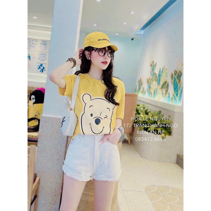 [ 𝐅𝐑𝐄𝐄 𝐒𝐇𝐈𝐏 ]   BỘ GẤU POOH VÀNG MIX QUẦN SHORT ĐÙI