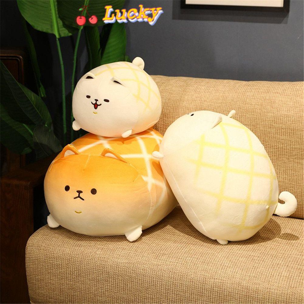 Gối ôm nhồi bông mềm mại hình chú chó Shiba nhiều màu dễ thương cho bé