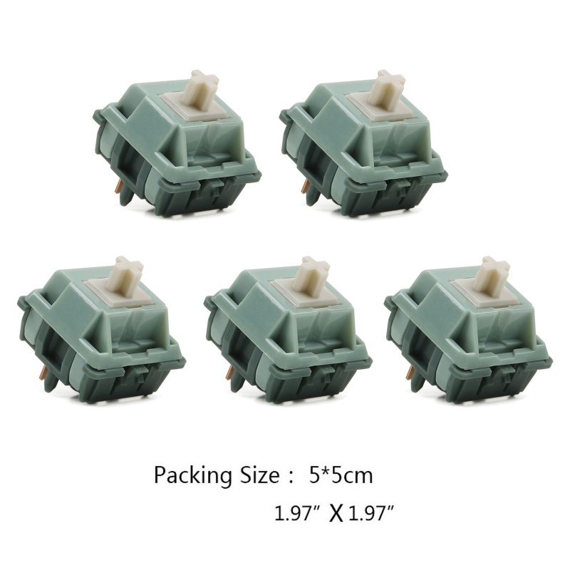 Nama Công Tắc Rắn Xanh Dạng POM POM Mở Rộng Bàn Phím Cơ 5 Pin 65g
