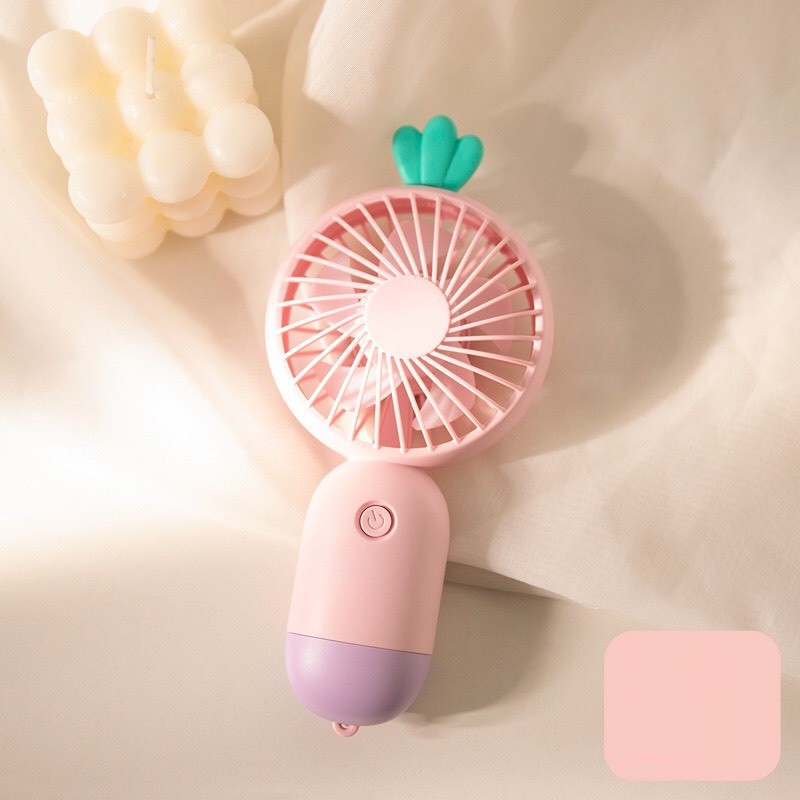 Quạt Tích Điện Handy Fan 300mAh,Quạt Cầm Tay mini Bỏ Túi, Kèm Cáp Sạc Usb Công Suất 4.5W Sủ Dụng 3 Giờ Full Box | BigBuy360 - bigbuy360.vn