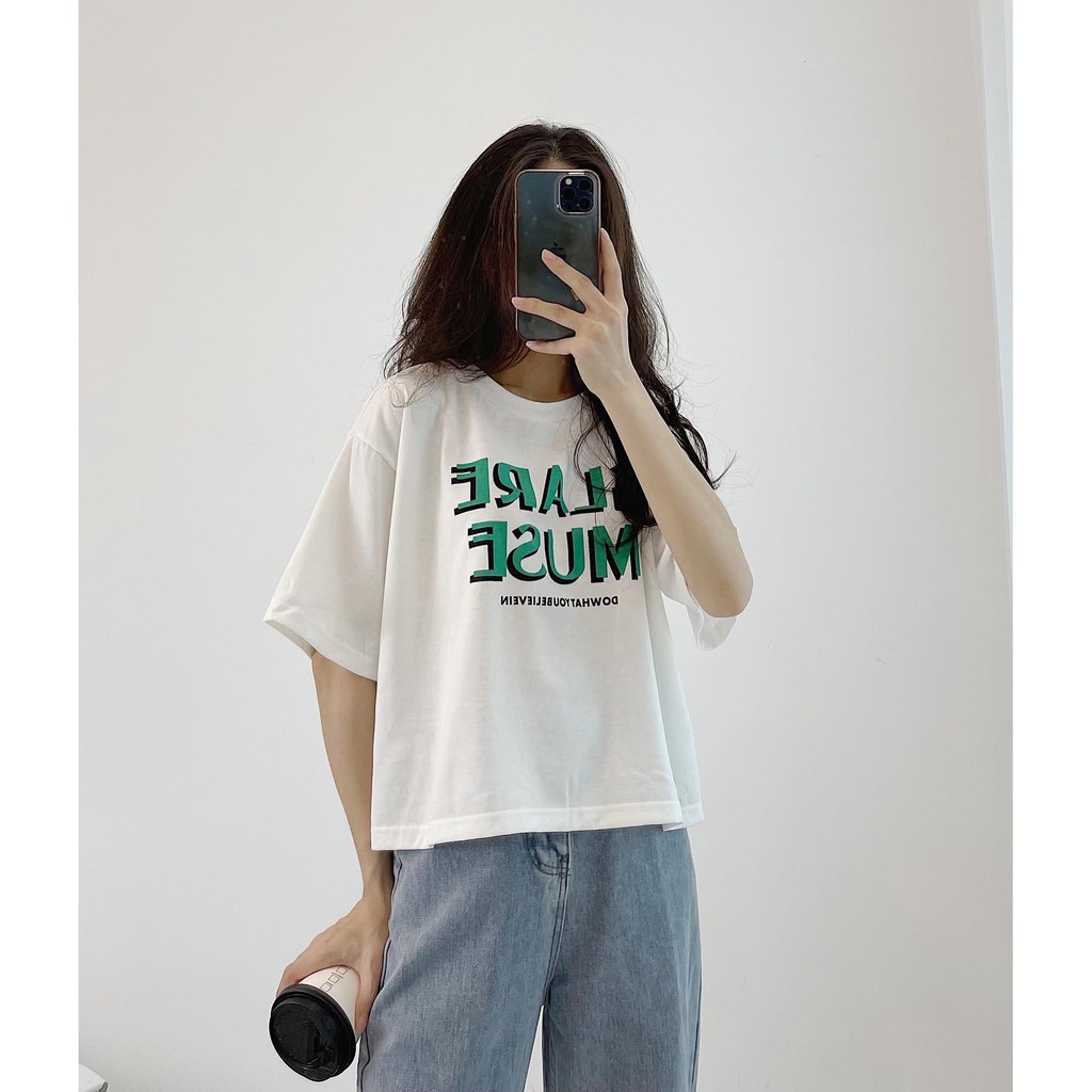 (FREESHIP) Áo croptop chữ MUSE hàng quảng châu