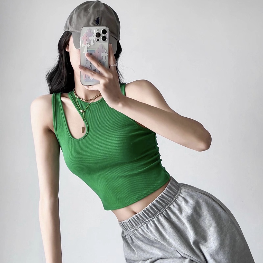 Áo Croptop Ba Lỗ Giọt Nước - Tharo Clothing - [AO58]
