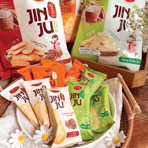 Combo Snack 3 Gói Bánh Gạo Jinju Richy