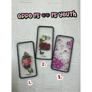 OPPO F5_ ỐP LƯNG THỜI TRANG HÌNH HOA LƯNG TRONG VIỀN ĐEN,..