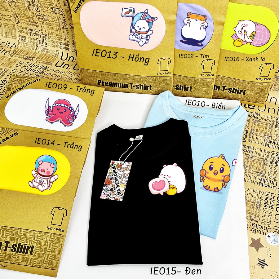 Áo Thun Cotton Cute Unisex Nam Nữ Dễ Thương giá rẻ