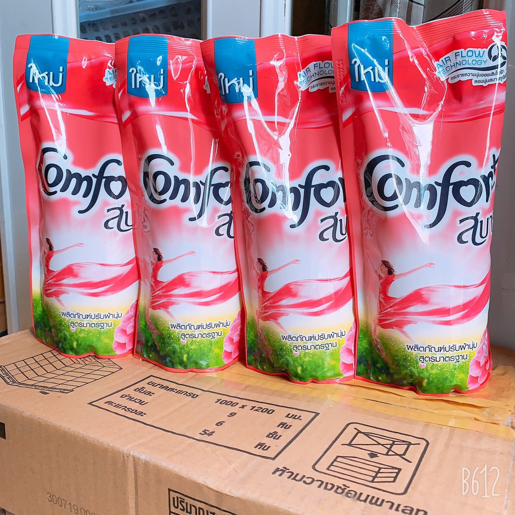 COMBO 4 BỊCH XẢ VẢI COMFORT 580ML - THÁI