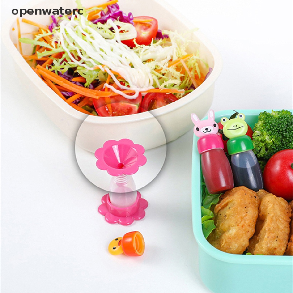 Bộ 4 Lọ Đựng Nước Sốt Mini Hình Động Vật Dễ Thương