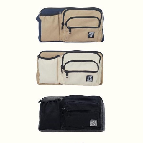 Jamlos Water Cross - Túi đeo chéo bao tử fanny/bum bag 3 kiểu thời trang năng động vải canvas ngăn đưng nước