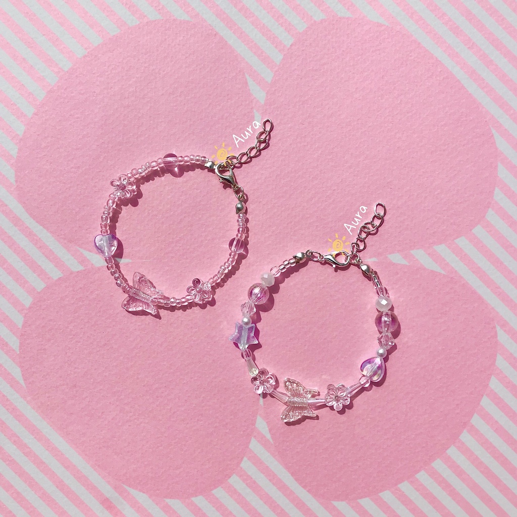 Vòng tay Bling Bling trong suốt Handmade Aura