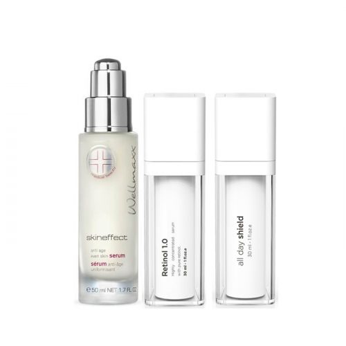 BỘ 3 SẢN PHẨM CHỐNG LÃO HÓA , DA CĂNG BÓNG FUSION RETINOL VÀ WELLMAXX SKINEFFECT SERUM
