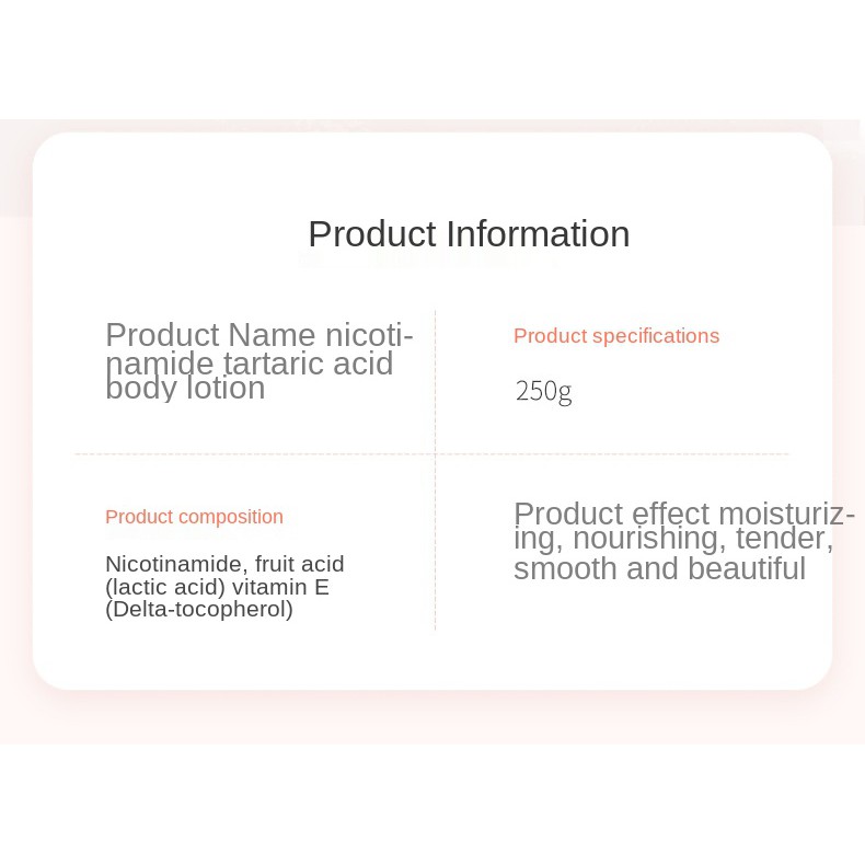 Sữa dưỡng thể niacinamide chiết xuất trái cây dưỡng ẩm tẩy tế bào chết phục hồi làn da hiệu quả | BigBuy360 - bigbuy360.vn