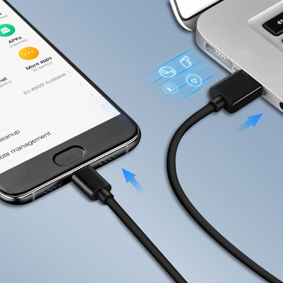 Dây Cáp Sạc Nhanh Usb-C Dài 1m Cho Samsung Galaxy S10 S20 Plus Note 10 20 A11 A31 A51 A71 A50 A50S M11 M31