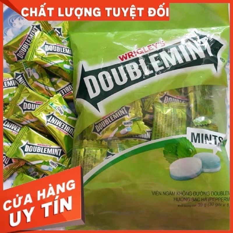 Viên ngậm không đường Doublemint hương bạc hà