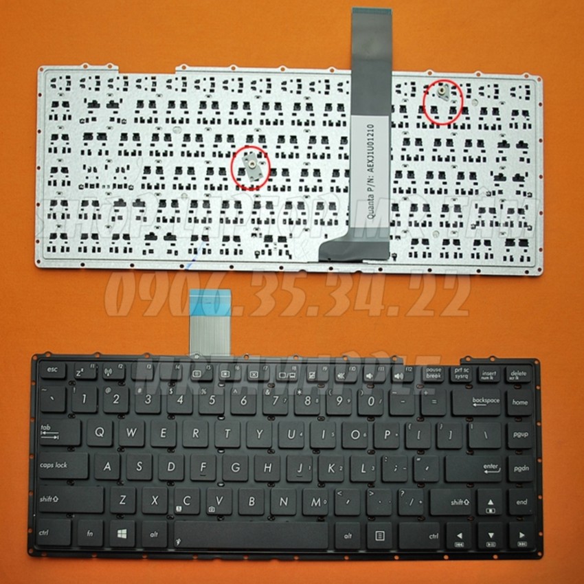 (KEYBOARD) BÀN PHÍM LAPTOP ASUS X401 dùng cho A450 B830 P450 F452 X401 X452 X450 K450