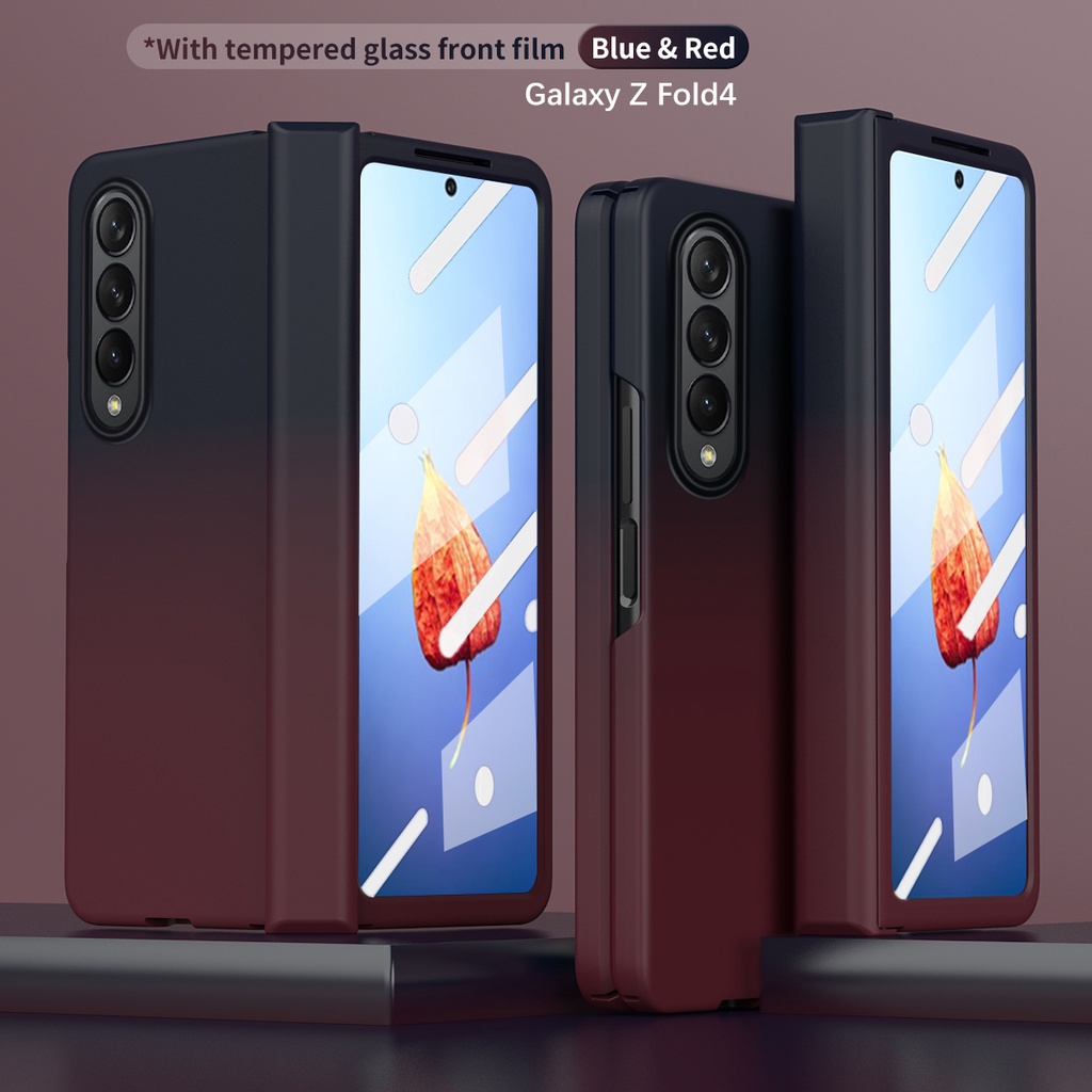 Ốp lưng Samsung Z Fold 4 Kính cường lực Gradient từ tính cho Samsung Galaxy Z Fold 4 3 2 Fold4 Fold3