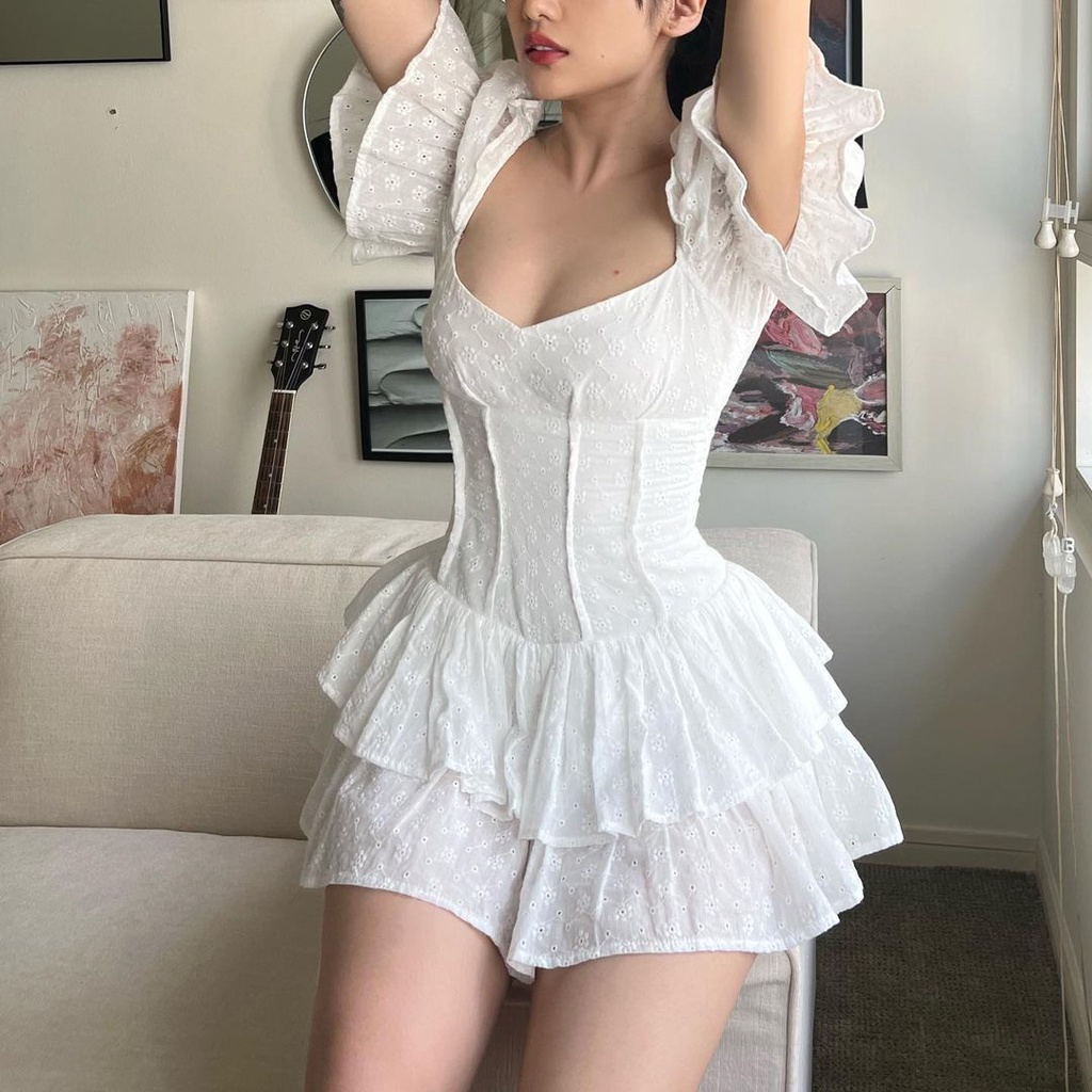 ONONMADE Jumpsuit thêu hoa Angelic Mini Dress | BigBuy360 - bigbuy360.vn