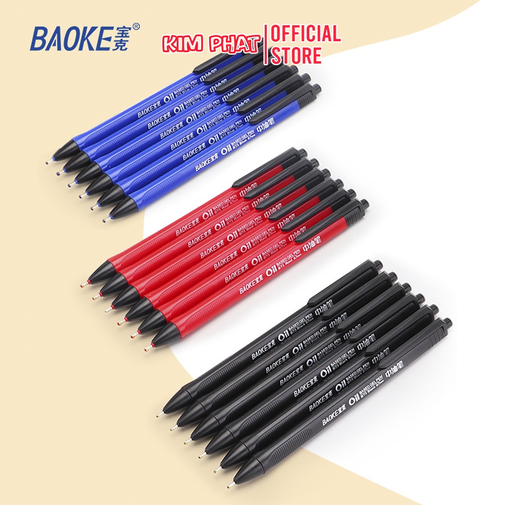 Bút Bi Baoke B73 0.7mm Mực Dầu Thân Bút Tam Giác