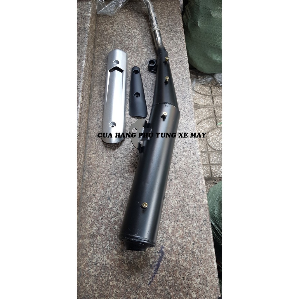 Pô Exciter 135 kiểu spart tặng kèm che pô như hình