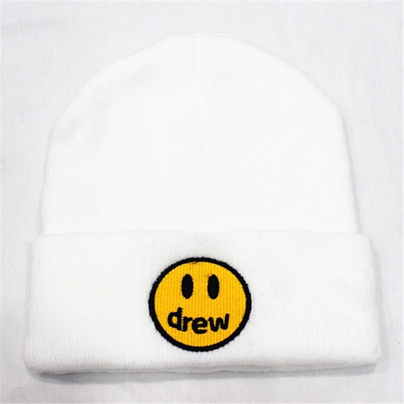 Mũ nón len thêu chữ DREW phong cách cá tính unisex