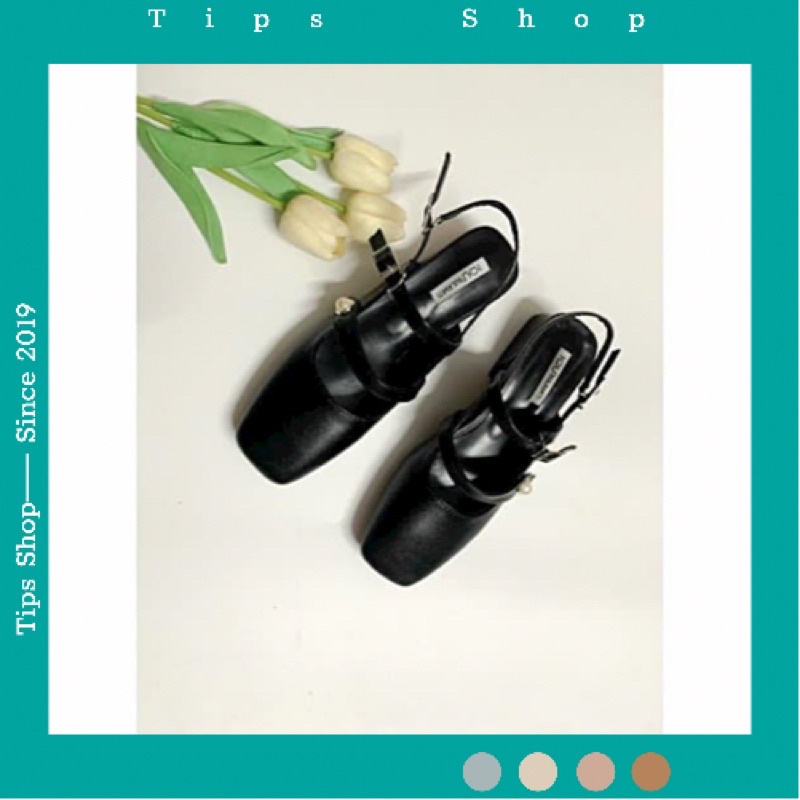 [Ảnh Thật]  Giày nữ đế vuông basic