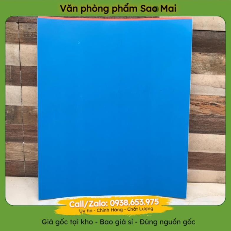 ✔️Vpp tại kho✔️ Giấy thủ công decal đề can màu A5 (17x22)cm loại bóng cao cấp có kẻ mặt sau  - VPP Sao Mai