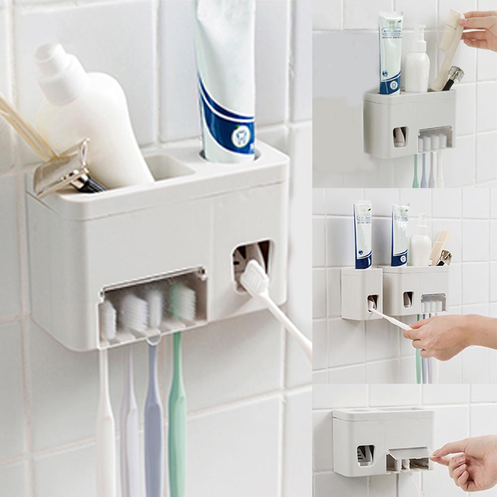 Giá đỡ bàn chải và lấy kem đánh răng đa năng