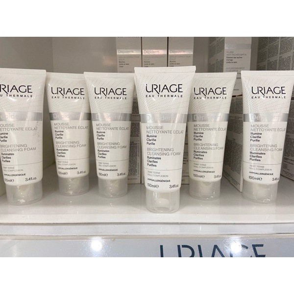 URIAGE SỮA RỬA MẶT SÁNG DA DEPIDERM MOUSSE NETTOYANTE ÉCLAIRCISSANTE 100ML