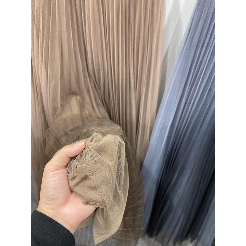 Chân váy xếp ly dáng dài 3 lớp CEN FASHION