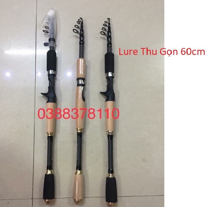 Cần Câu Lure Rút Gọn 60cm Chuyên Dùng Câu Lure Cá Lóc Sộp