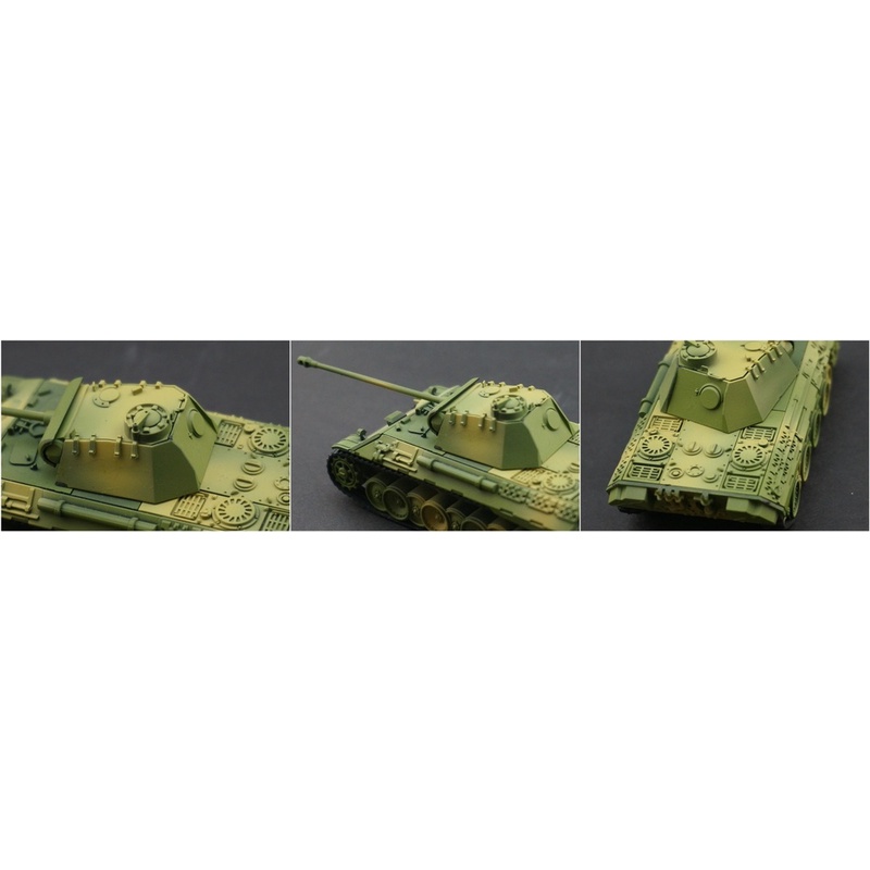 Mô hình xe tăng quân sự Tiger I, Panther V. Xe tự hành Stug 33. Mô hình xe tank nhựa lắp ráp 4D- 30 mảnh, tỷ lệ 1: 72