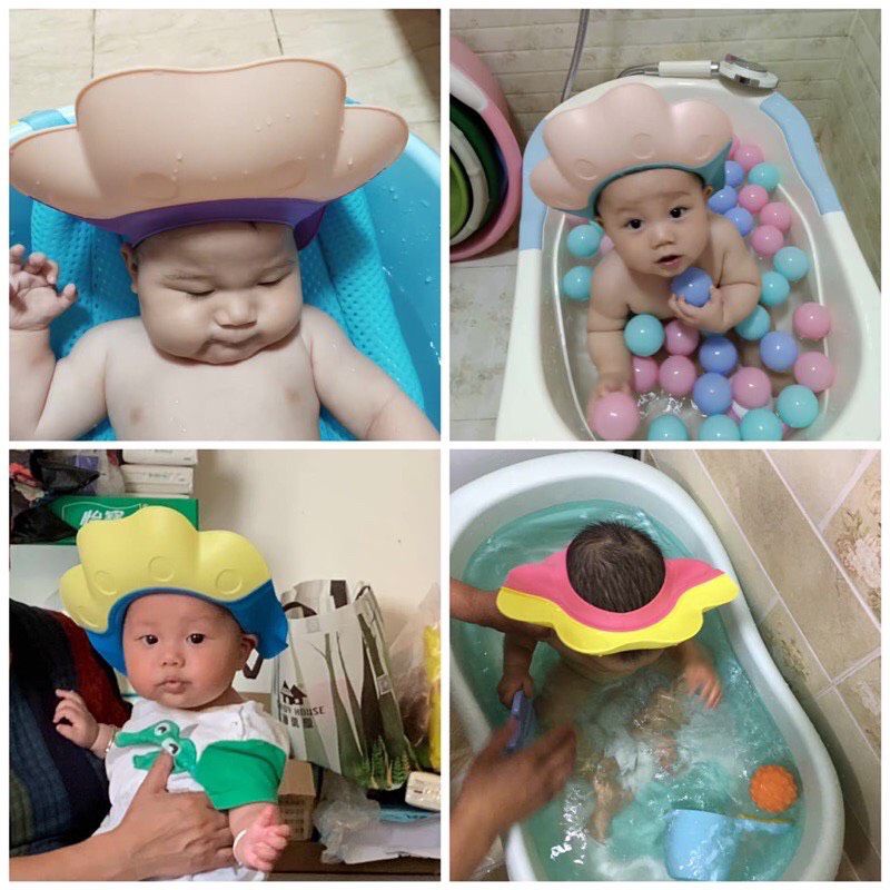 MŨ GỘI ĐẦU CHẮN NƯỚC CHO BÉ TỪ 6M+