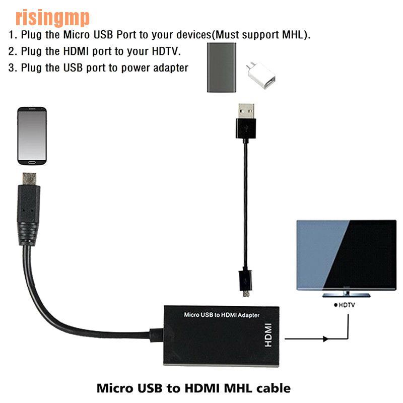 Cáp Chuyển Đổi Từ Micro Usb 2.0 Sang Hdmi Hdtv Tv Hd Cho Samsung Lg S7