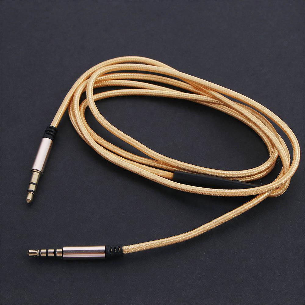Dây Cáp Âm Thanh Nối Cổng 3.5mm Với Cổng 3.5mm Với Mic Cho Xe Hơi